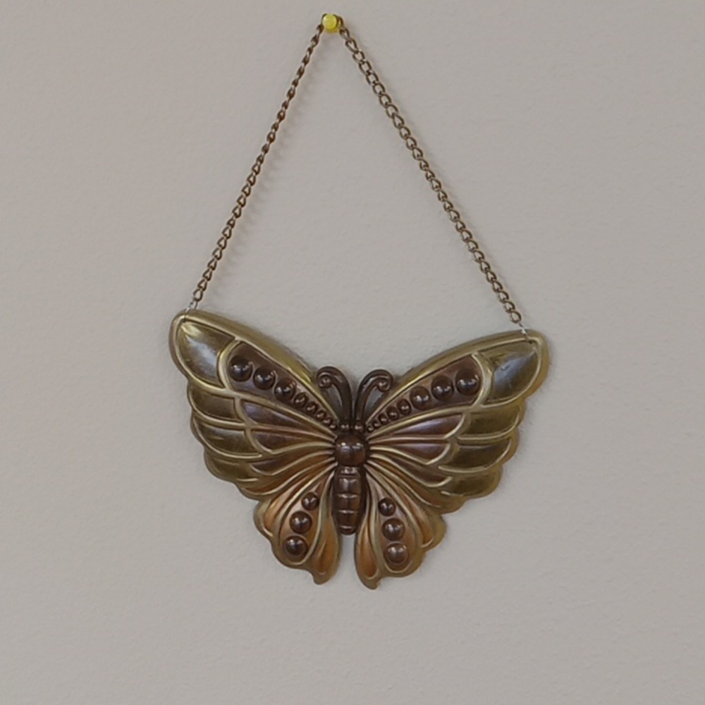 Handcrafted resin butterfly wall hanging